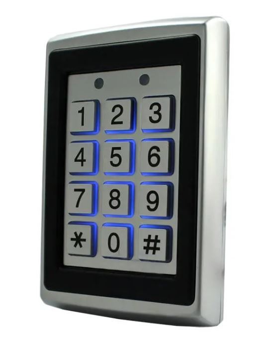 Přístupový systém s klávesnicí a RFID čtečkou kovový podsvícený