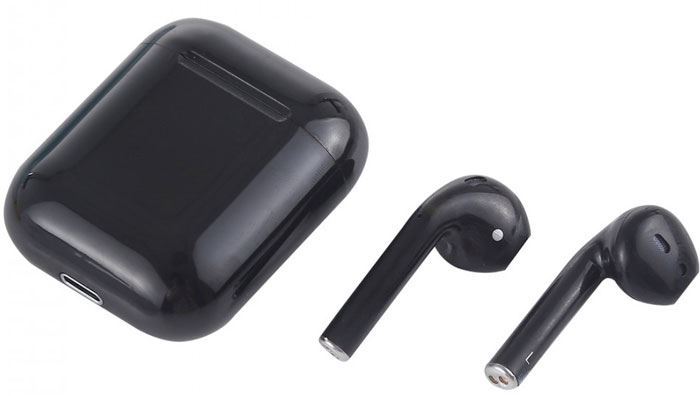 Bluetooth bezdrátová sluchátka i7s TWS černé