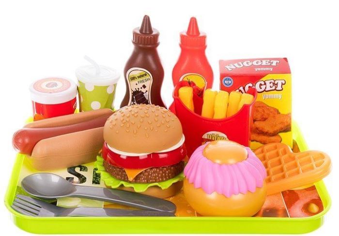 Plastový Fast food set pro děti