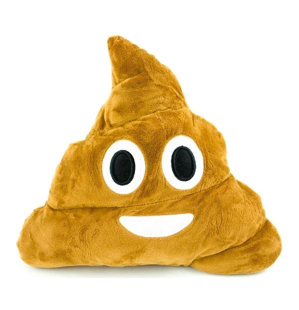 Dekorativní polštář Emoji- Poop