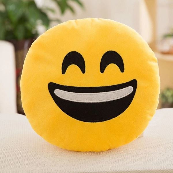 Dekorativní polštář Emoji- úsměv