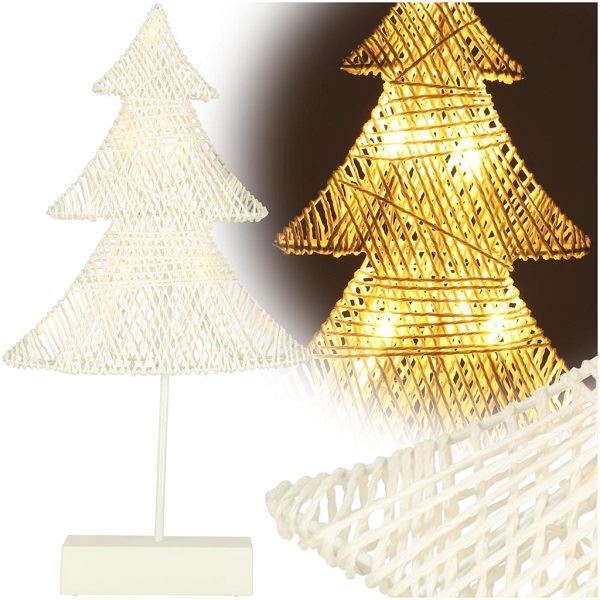 Obrázek zboží Vánoční dekorace stromek 39cm 10LED, teplá bílá