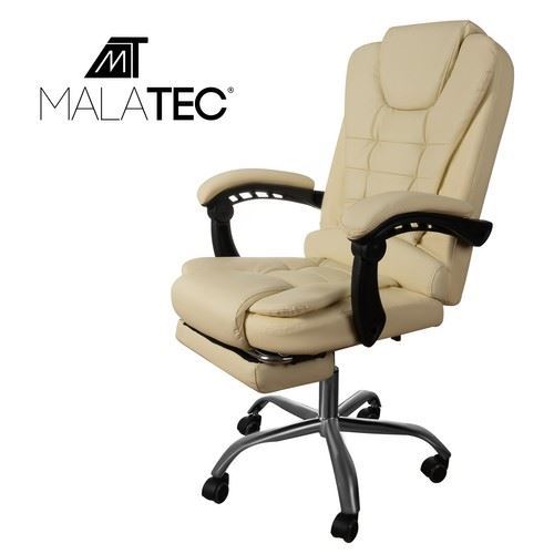 Kancelářská židle EKO kůže krémová, MALATEC