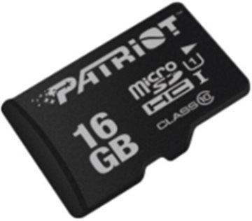 Paměťová karta PATRIOT micro SDHC 16GB UHS-I bez adaptéru