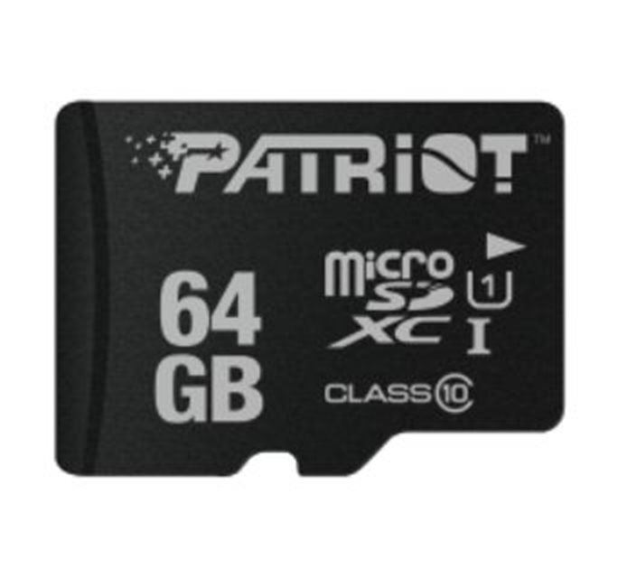 Paměťová karta PATRIOT micro SDHC 64GB UHS-I bez adaptéru