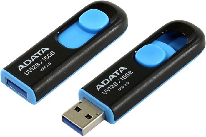 ADATA flashdisk USB 3.0 UV128 16GB blue