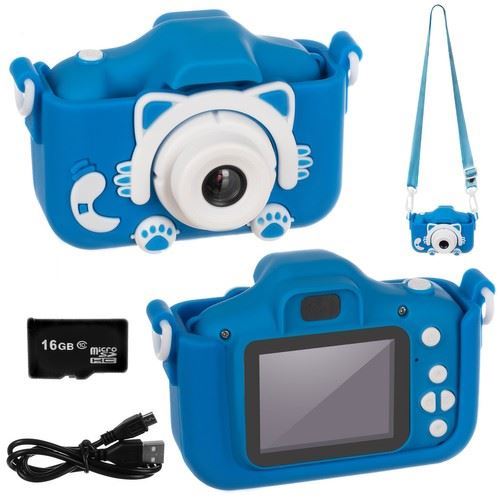 Dětský digitální fotoaparát 16 GB modrý