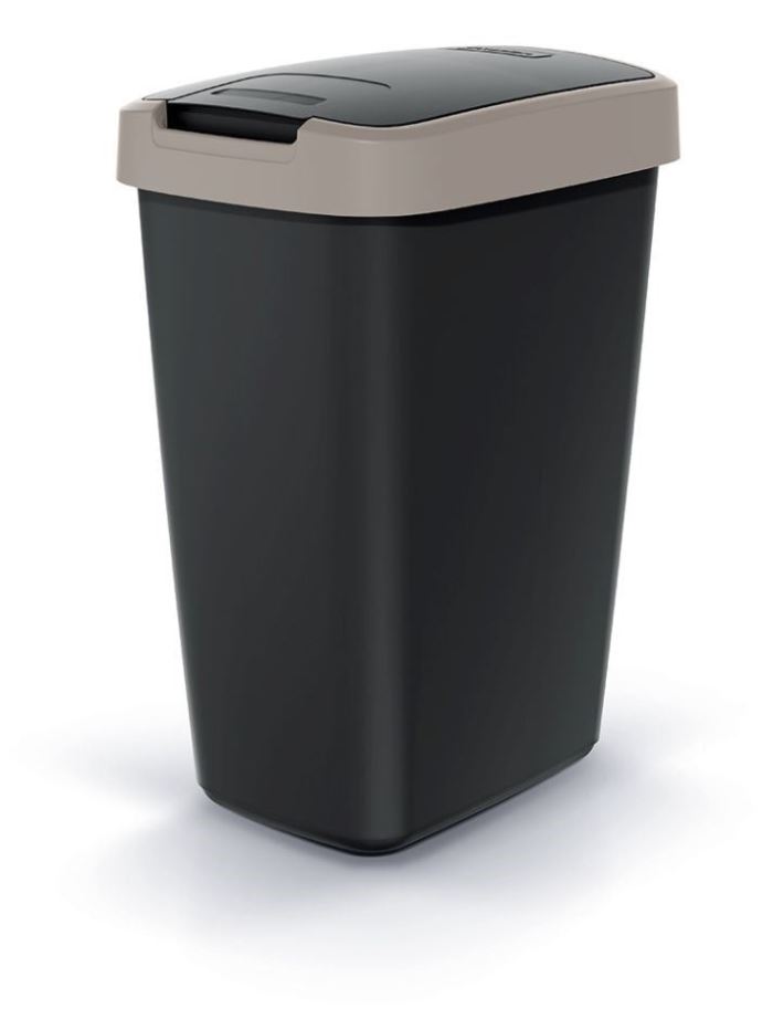 Obrázek zboží Odpadkový koš COMPACTA Q světle hnědý, 25l, Prosperplast