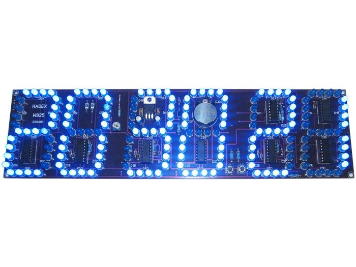 Obrázek zboží Digitální hodiny LED modré STAVEBNICE